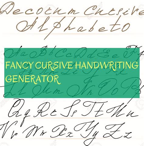 cursive testo generatore